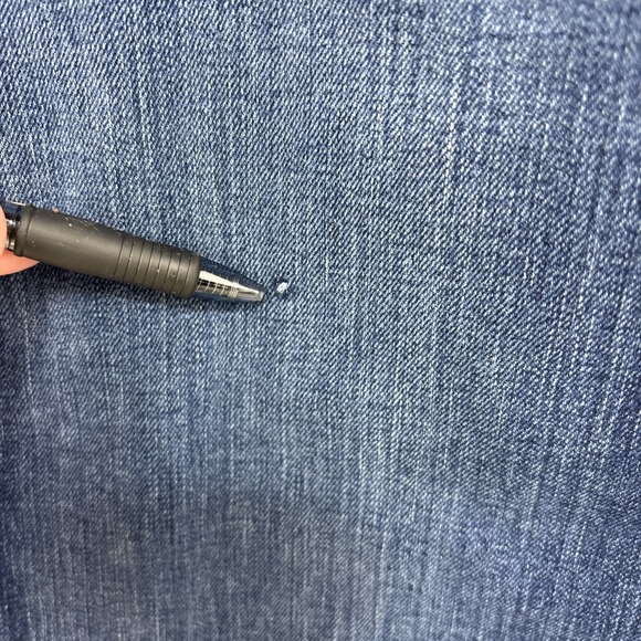 Tommy Hilfiger Men's Straight Dark Wash Jeans Size 40x30 Stretch Whiskered - Picture 6 of 14